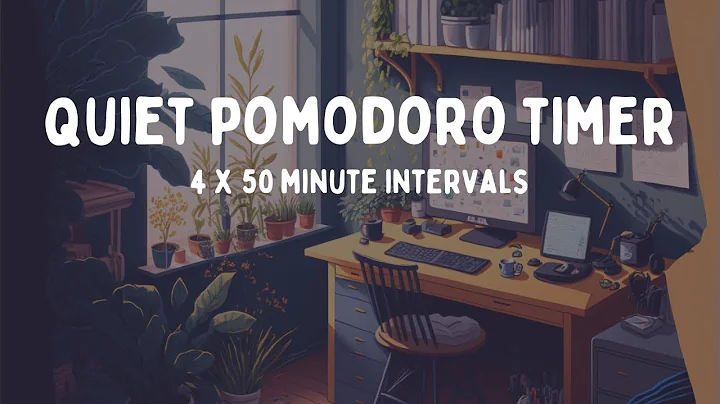 4 Hour Pomodoro | 50 Minute Intervals | No Music