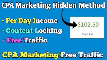 CPA Marketing Free Traffic Method | CPA Content Locking Free Method | CPA Marketing Tutorial