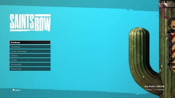 Saints Row 2022 Title Screen (PC, PS4, PS5, X1, XSX, XSS)