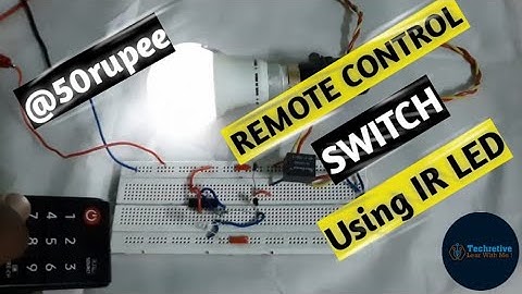 Remote control switch | Using IR LED & CD4017 IC |
