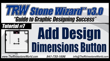 TRW Stone Wizard 3.0 Tutorial 7 Add Design Dimensions Button