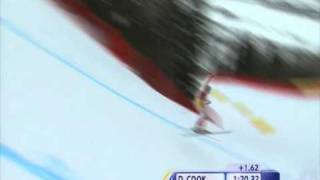 Dustin Cook Close Call in Kvitfjell