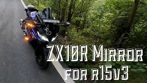 Installing ZX10R Mirror in My R15V3 🤩/ Complete Installation process /Hindi