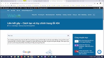 [Wordpress] Make 404 page fix broken link - Tạo trang 404 khắc phục liên kết gãy