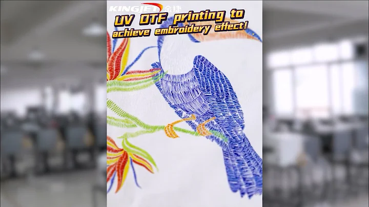 UV Printing Innovation - 3D Embroidery Effect UV DTF Stickers #uvdtf #embroiderymachine #uvsticker
