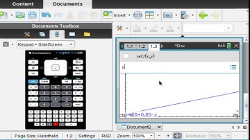 Intersection of two lines using TI Nspire Problem solving