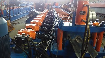 W Beam Highway Guardrail Roll Forming Machine