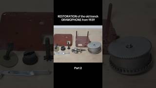 RESTORATION of the old trench GRAMOPHONE from 1939 #antique #diy #restoration #repair