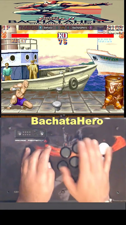 Sagat vs Guile Good Round #arcade #retrogaming #shorts #tiktok #sf2ce #bachatahero #online