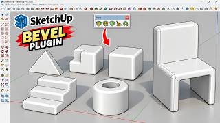 How to Round & Bevel Edges in SketchUp | Bevel Plugin Tutorial