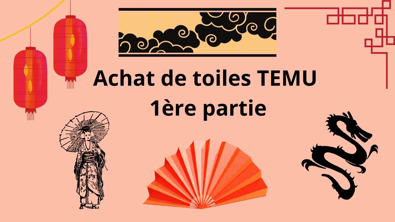 Achat de toiles Temu partie 1 #pointdecroix #crossstitch #unboxing