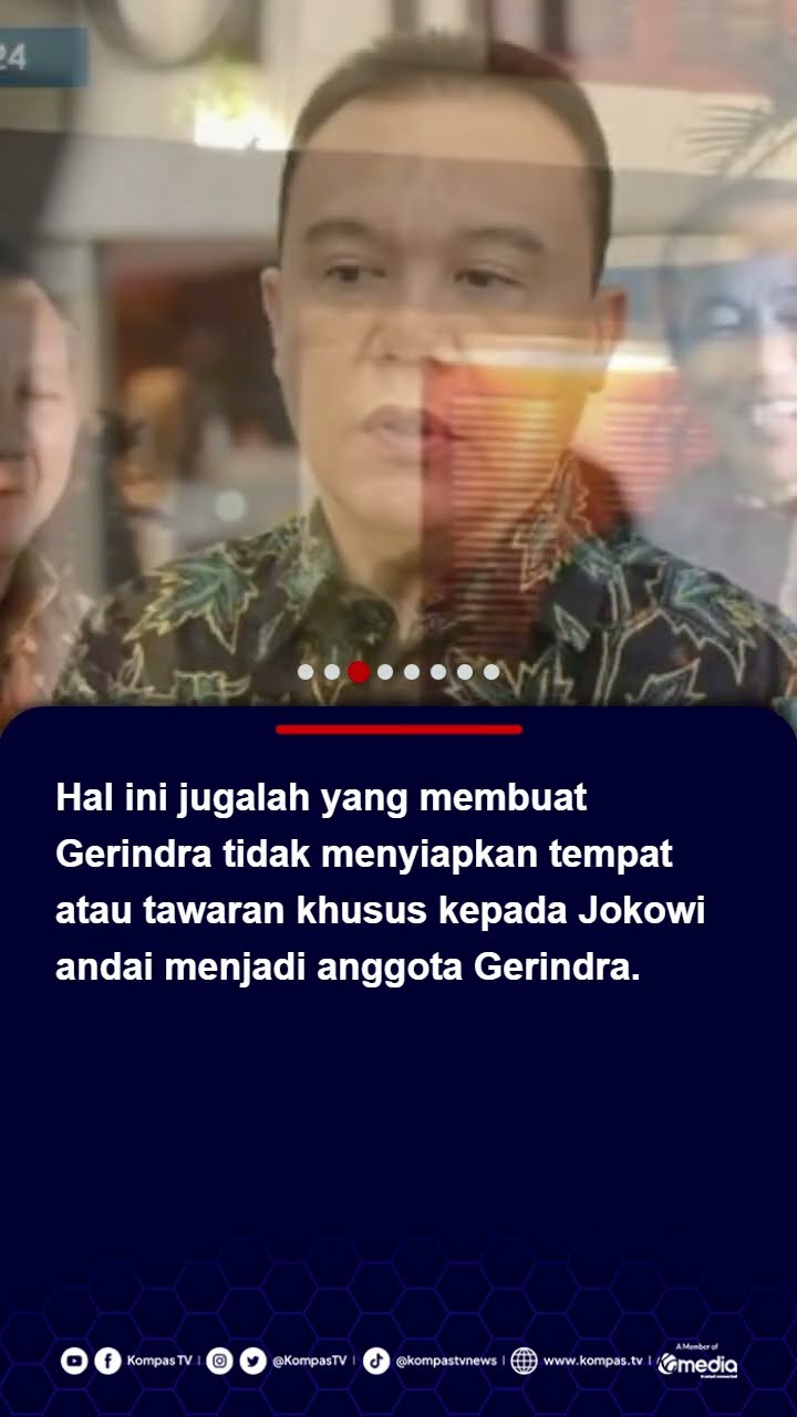 Enggan Berspekulasi, Dasco Sebut Gerindra Tak Siapkan Posisi Khusus untuk Jokowi #jokowi #gerindra