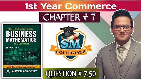 Ex # 7 | Q# 7.50 | Matrices & Determinants |Business Maths|I.Com Part 1| Karachi/Sindh board