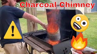 How to use a Charcoal Chimney with a Demonstration