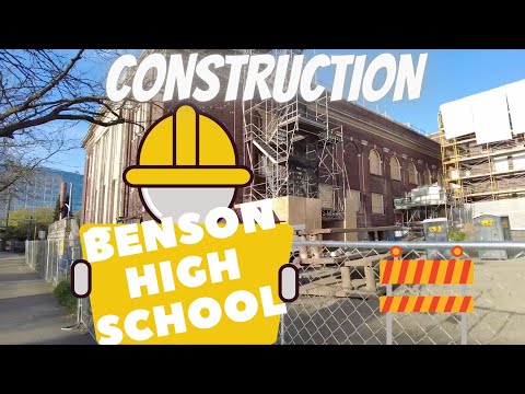 Benson Polytechnic High School Under Construction 2022: Portland, Oregon.