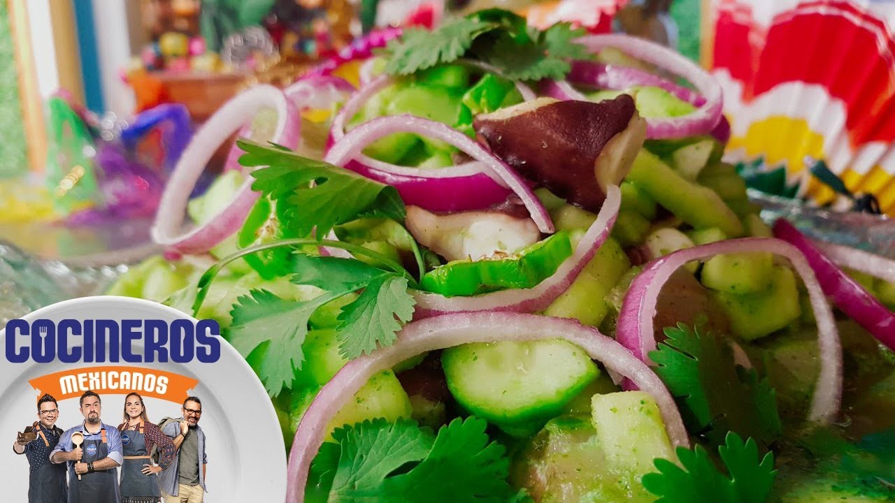 Receta: Aguachile de pulpo y pescado | Cocineros Mexicanos - YouTube