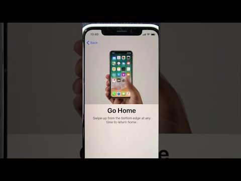 iPhone X home swipe