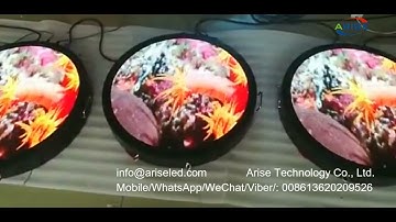 Round Circle LED Display Screen Sign for shop Advertising,Full color video customization special sha