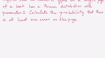 Poisson Distribution: Simple Example