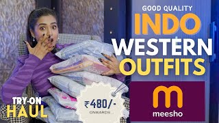 I tried *INDO WESTERN* outfits from MEESHO | Tryon | Honest Review | gimaashi screenshot 3