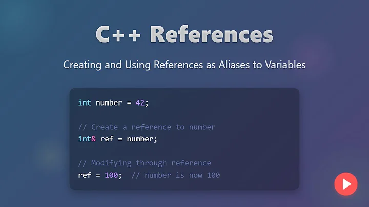 C++ References Explained for Beginners: Aliases, Parameters & Best Practices