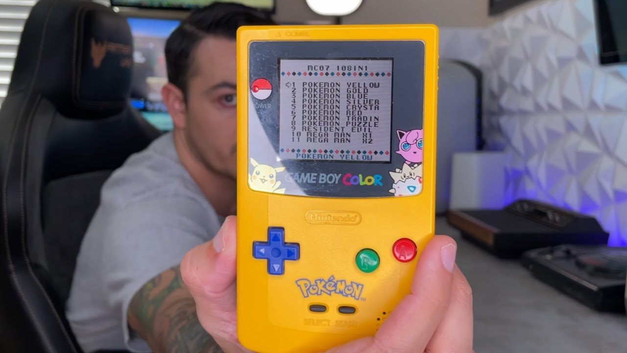 108 in 1 Gameboy Color Game Multicart Review - YouTube