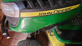 Replace Belt on John Deere D-170 with Removal and Replacement of Deck