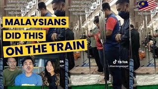 WE DON'T BELIEVE THIS !! Malaysians Did This On The TRAIN