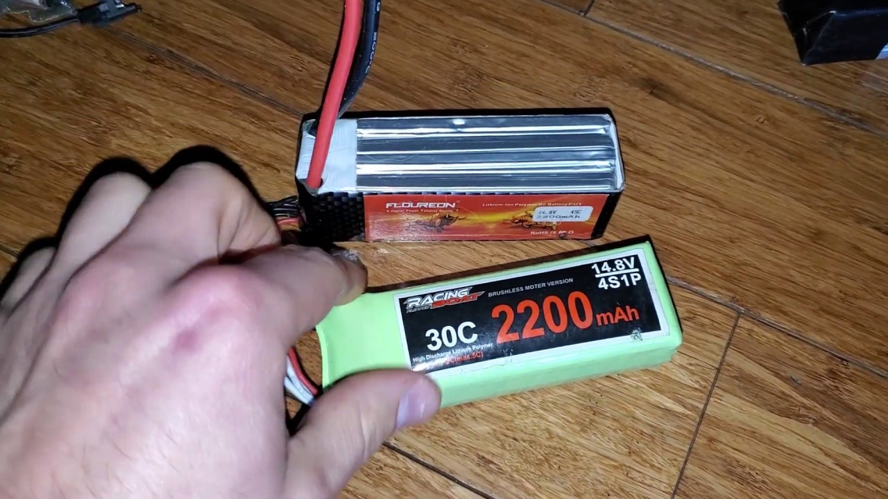 Puffed / Puffy LiPo 4S 2200mAh Battery Vs. New Floureon 4S 2200mAh