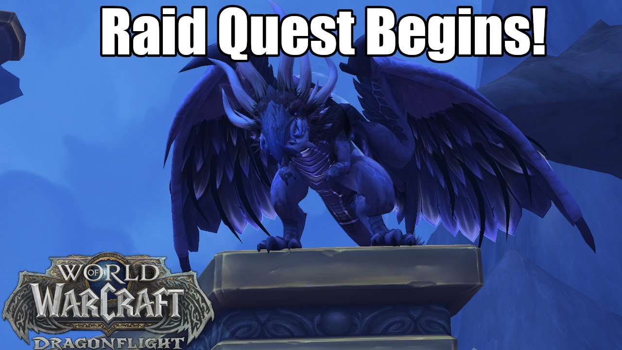 Raszageth the Storm Eater in Vault of the Incarnates Raid Quest BEGINS