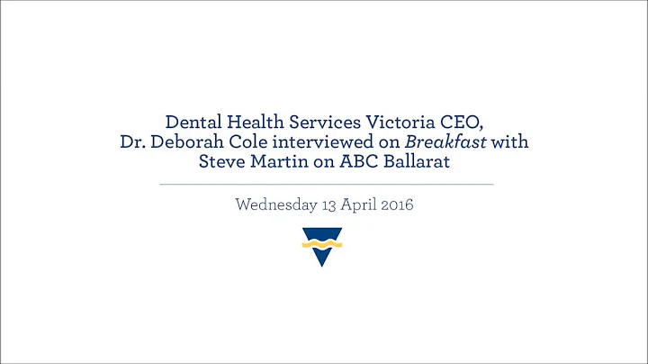 DHSV CEO,  Deborah Cole interviewed on Breakfast with Steve Martin on ABC Ballarat