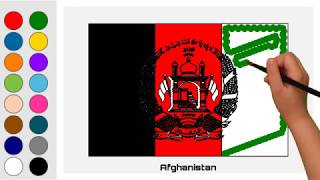 Flag of Afghanistan - Asia
