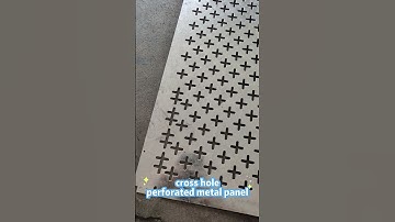 Cross Hole Perforated Sheet–Unique Pattern, Versatile Performance Across Industries #perforatedmetal