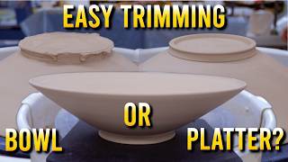 The EASIEST Way to Trim a Massive Wide Bowl... Bowl or Platter?