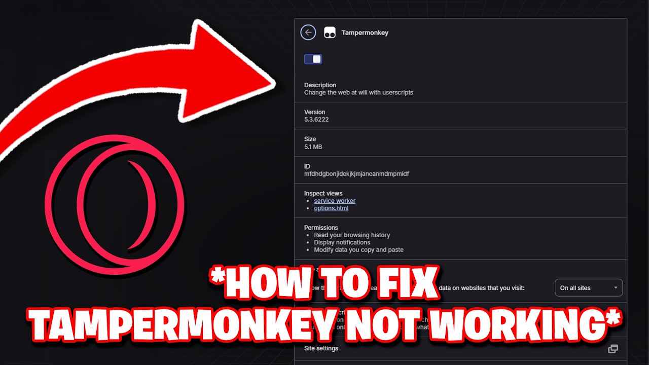 How To Fix TamperMonkey Not Working On OperaGX - Step By Step - YouTube