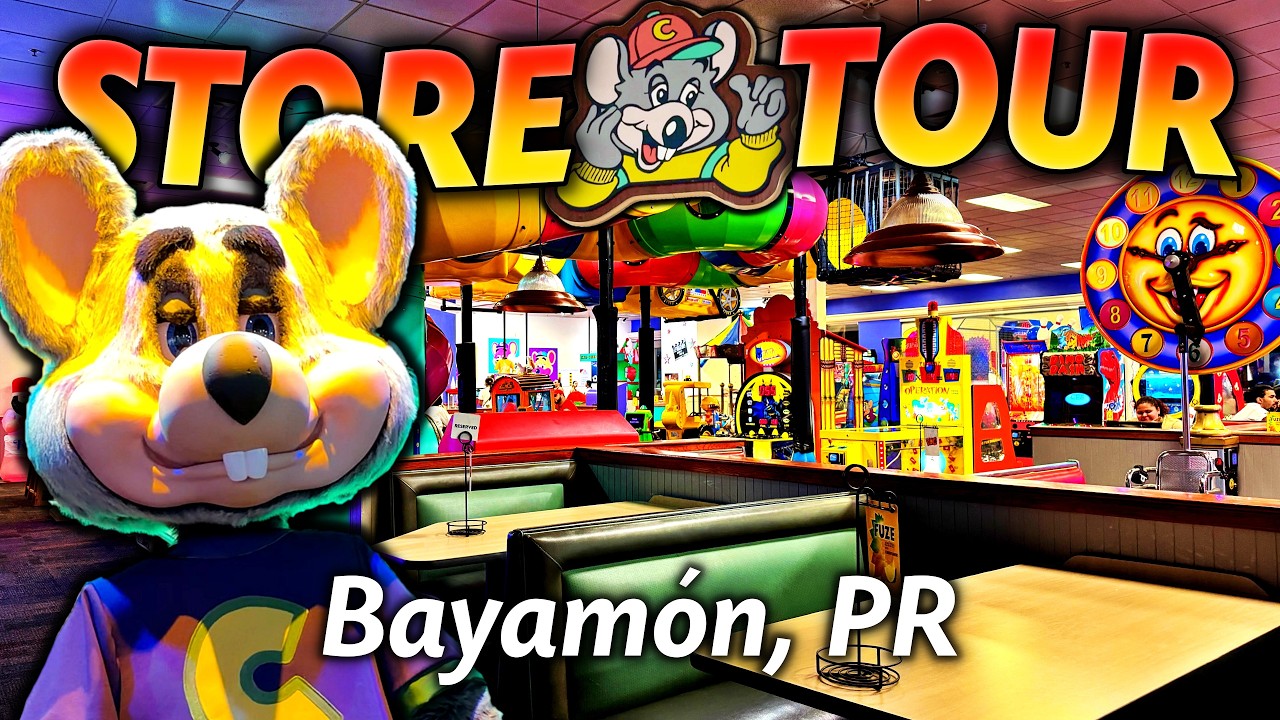Inside Puerto Rico's ULTRA RETRO Chuck E. Cheese (RARE Nostalgia!)