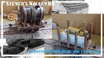 Scratchbuilding an oil tanker and a stake car #On30 #diorama #scratchbuilding #modeltrains