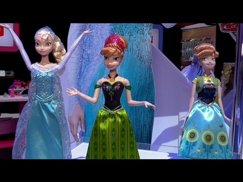 mattel frozen doll set