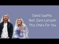 This One&#39;s For You - David Guetta feat. Zara Larsson