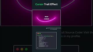 cursor trail effect #css#html#ytshorts #shorts #trending