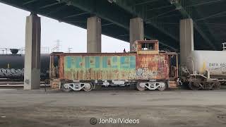 6825 Pre Railroad Police Caboose 01482 At Up Mead Yard-2