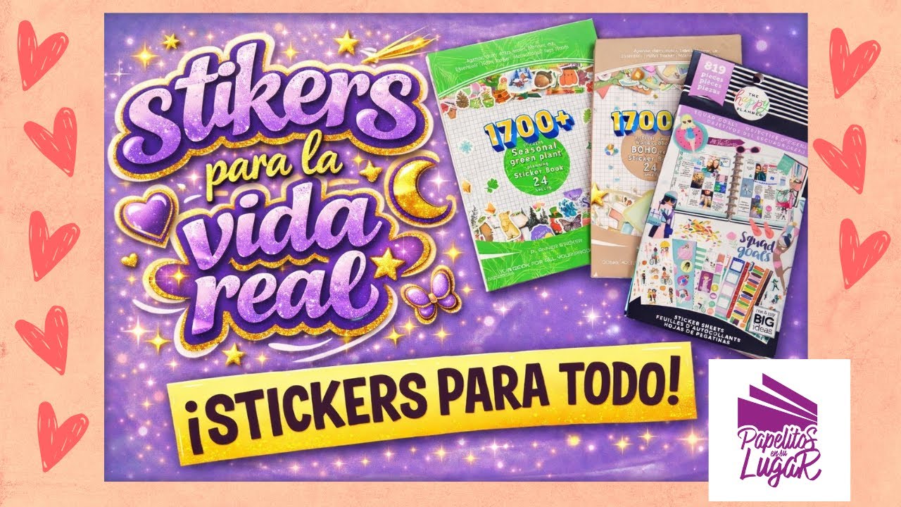 Libros de stickers | Planear, decorar y escribir sin complicaciones