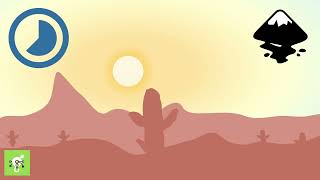 How To Illustrate Sunset At Desert 👉Inkscape