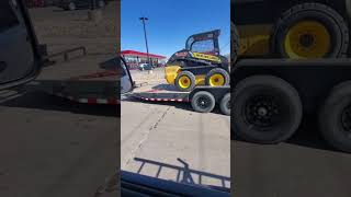 We asked the new guy if you had a 4 x 4, that can tow a skid steer… He said absolutely