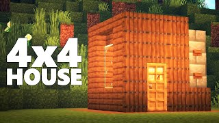 SUPER COMPACT Minecraft Starter House! [Uncut, Commentary]