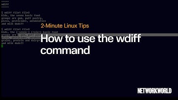 How to use the w diff command