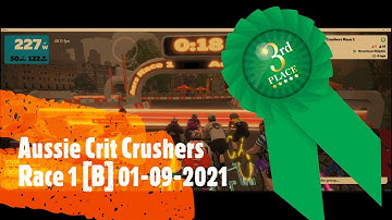 🥉3rd place - Zwift Aussie Crit Crushers Race 1 [B] 09-01-2021