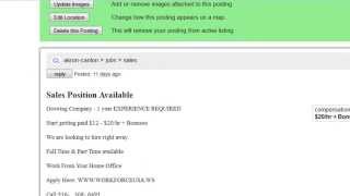 22 Free Ads Posted On Craigslist