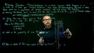 Poisson Distribution: Disease Cluster