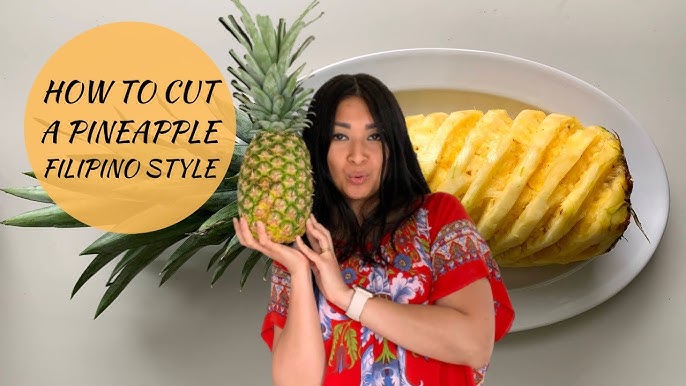 How to Cut a Pineapple [Step-by-Step Tutorial} - FeelGoodFoodie
